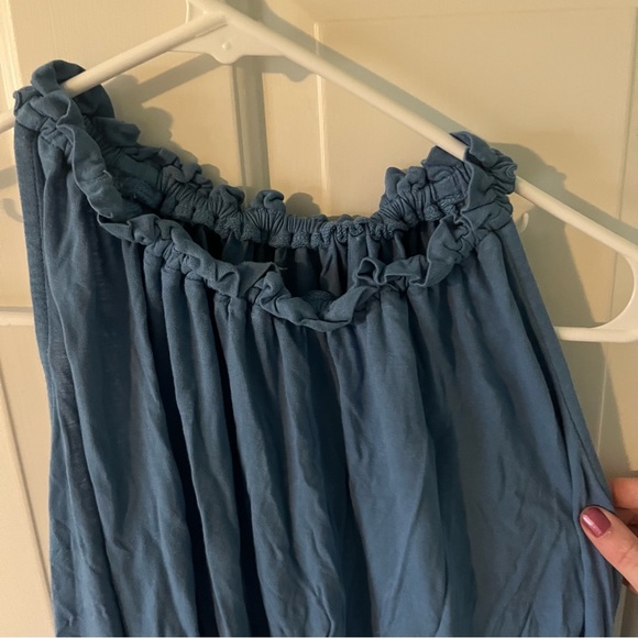 Loft outlet blue halter neckline tank size L. - Picture 3 of 5